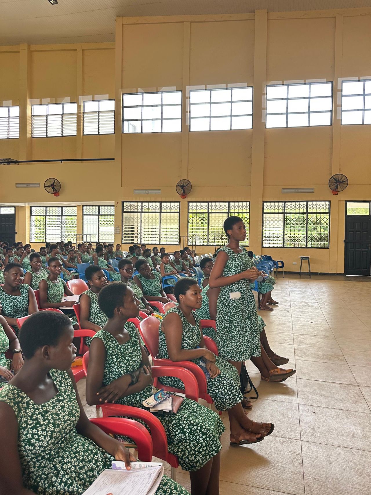 A cross-section of students from Achimota school